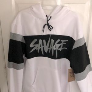Black/white/gray hoodie